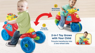 Vtech 2 in 1 Learn Zoom Motorbike Target