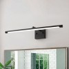 Dewdrop Modern LED Bathroom Vanity Light Black Wall Mount Fixture Over Mirror Lighting for Bathroom Makeup Dressing - 2 of 4