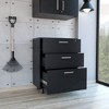 NicBex 3-Drawer Mobile File Cabinet Contemporary Under Desk Storage Filing Cabinet Office Cabinet for Home, Office - 2 of 4