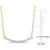 EVERLY JEWELRY | 10K Gold Children's Diamond Bar Necklace - 15 inch- Multiple Metal Color Options - 4 of 4