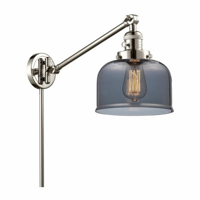 Bell - 1 Light Swing Arm Wall Sconce In Industrial Style-25 Inches Tall and 8 Inches Wide