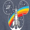 Women's - Disney - Mickey Head Retro Space Short Sleeve Graphic T-Shirt - 2 of 4
