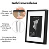 Americanflat 11x14 Picture Frame with Shatter-Resistant Glass - Use as 8x10 Frame with Mat or 11x14 Frame Without Mat - Soho Collection - Black - 4 of 4