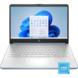 HP - 14" Laptop - Intel Processor N150 - 4GB Memory - 128GB UFS - Sky Blue - 1 of 4