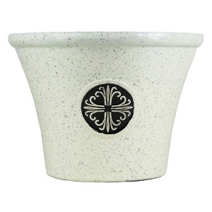 Garden Elements Indoor/Outdoor Logo Modern Plastic Planter, Large, 14.75in - 1 of 4