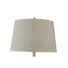 StyleCraft 64" 3-way Distressed Beige Floor Lamp with Heather Oatmeal Hardback Fabric Shade (Includes Light Bulb) : Polyresin Standing Lamp - 3 of 4