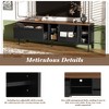 KWPZQEB TV Stand for 75 Inch TV, Entertainment Center with Storage Cabinets and Sliding Doors, Modern Media TV Console Table for Living Room - 4 of 4