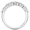 Pompeii3 1 1/2Ct Diamond Single Prong Graduated Wedding Ring 14k Gold Band Lab Created - 3 of 4
