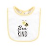 Hudson Baby Infant Girl Cotton Bibs, Bee Kind, One Size - 3 of 4