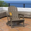WestinTrends Azura Tool-Free Assembly Outdoor Patio HDPE Plastic Adirondack Chair with Cup Holder, White - 2 of 4