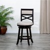NicBex Accent Chair Swivel Chair Upholstered Bar Stools with Wood Legs for Kitchen Island, Living Room and Pub - 4 of 4