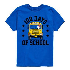 Boys' - Peanuts - Snoopy One Hundred Days Of School Short Sleeve Graphic T-Shirt - 1 of 4