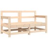 VidaXL Patio Chairs with Cushions 2 pcs Solid Wood Pine - 3 of 4