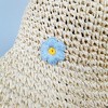 Anna-Kaci Women's Bucket Hats Flower Crochet Pattern Papyrus Fisherman Cap - 4 of 4