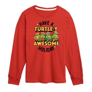 Boys' - Teenage Mutant Ninja Turtles - Turtley Awesome Group Long Sleeve Graphic T-Shirt - 1 of 4