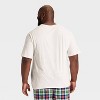 Men's "Tis the Season" Short Sleeve Holiday Matching Family Pajama Shirt - Wondershop™ Cream - 2 of 4