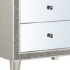 Nightstand with Mirrored Front 2 Drawers, Champagne Silver - BM251144 - 4 of 4