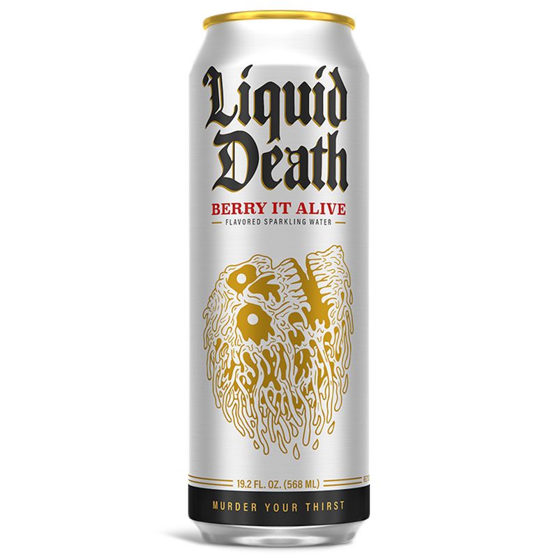Liquid Death Berry It Alive Agave Sparkling Water - 19.2 fl oz Can, 1 of 5