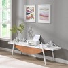 VYNXARIA Sailboat-Shaped TV Stand, 70.87 inch Modern Entertainment Center with Drawer, MDF Wood Media Console Table,White - 4 of 4