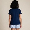 Lands' End Women's Knit Pajama Short Set Short Sleeve T-Shirt and Shorts - 2 of 4