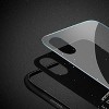 Reiko iPhone X Hard Glass Design TPU Case with Night Skyline Design in Black - 3 of 4