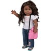 Metal Computer Laptop w Carrying Bag Made for 18" Dolls - Durable w Detailed Display & Pink Accessory Case Compatible w 18" American Girl Doll - 3 of 4
