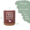Elanze Designs Free Range Children Red X-Large Cork Bottom Kitchen Utensil Holder - 2 of 4