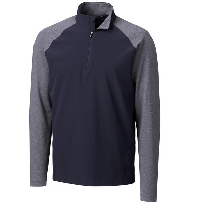Cutter & Buck Response Lightweight Hybrid Quarter Zip Mens Pullover Windbreaker