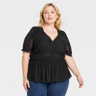 Shop Plus Size Natural Everyday Cora Short in Black