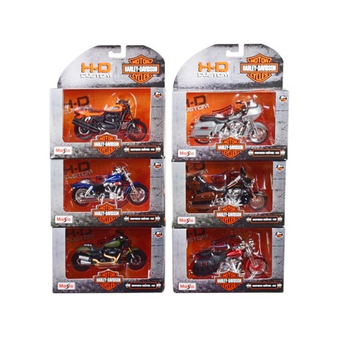 Harley-davidson Motorcycles 6 Piece Set Series 42 1/18 Diecast Motorcycle  Models By Maisto : Target