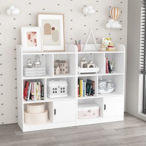 Kids Bookcase, Bookshelf with 6 Compartments, Freestanding Shelves and Cube Organizer, for Bedroom Living Room Office Closet School in White - 1 of 4