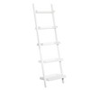 Kiera Grace 18"x67" 5-Tier Hadfield Leaning Shelf White: Traditional Style, MDF Composite, No Assembly, Includes Mounting Hardware - 3 of 4