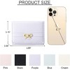 FATMOON Women's Wallets Cute Bow Small Wallet, Aesthetic Card Holder with ID Window and 7 card slots for Women Girls - 3 of 4