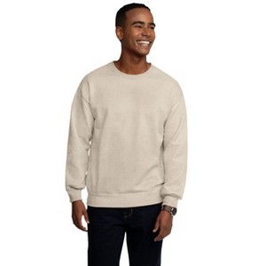Fruit of the Loom Mens Eversoft Fleece Extended Sizes Crewneck Sweatshirts - 1 of 3