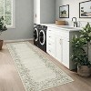 Flower Print Carpet Washable Area Rug Low Pile Soft Carpet Foldable Indoor Carpet - 3 of 4