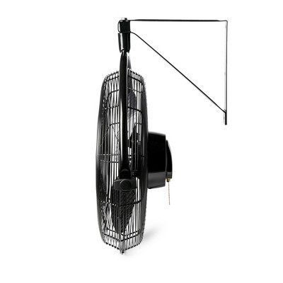 Air King 20-Inch Black Steel Wall Mounted Fan