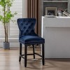 WestinTrends 24" Tufted Velvet Counter Stool - 2 of 4