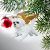 Design Toscano Honor the Pooch: Maltese Holiday Dog Angel Ornament - 2 of 4