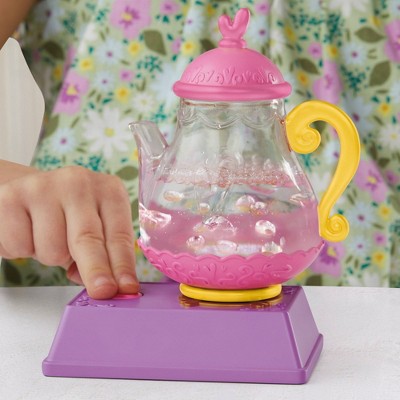 Baby Alive Bubbly Tea Party Berry Boo Doll - 11 Inches, Pretend Tea Set With Bubbling Kettle, Diaper Change, Hair Brush, For Kids 3+