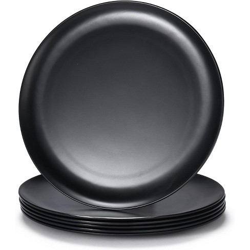 10.5 Plastic Dinner Plate Black - Room Essentials™ : Target