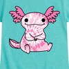 Girls' - Instant Message - Tie Dye Axolotl Fitted Short Sleeve Graphic T-Shirt - 2 of 4