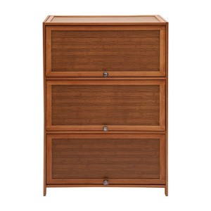 YIYIBYUS 7-Tier Shoe Cabinet, Free Standing Shoe Cabinet with Flip Doors - 1 of 4
