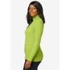 Jessica London Women's Plus Size Ribbed Cotton Turtleneck Sweater - image 4 of 4