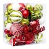 65 pcs Shatterproof Christmas Ball Ornaments Set Decorative Hanging Ornaments, Tree Ornaments Assorted Set with Hooks for Xmas Tree Garland Swag - 2 of 4