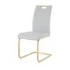 DOMETOUR Modern Dining Chairs with Faux Leather Padded Seat with Chrome Metal Legs for Kitchen Dining Room Set of 4 - 2 of 4