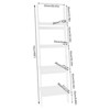 YIYIBYUS 4-Tier Leaning Book Shelf Acrylic Ladder Bookshelf Book Rack - 4 of 4