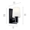 Kichler Lighting Adani 1 - Light Sconce in  Black - 2 of 4