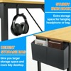 Musment Game Computer Desk with Storage, Home Office Modern Simple Style PC Table for Youth Student Adult - 2 of 4