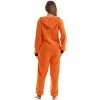 Just Love Womens One Piece Bodysuit -  Pumpkin Halloween Costume Pajamas - Jack-O-Lantern - Orange - 4 of 4