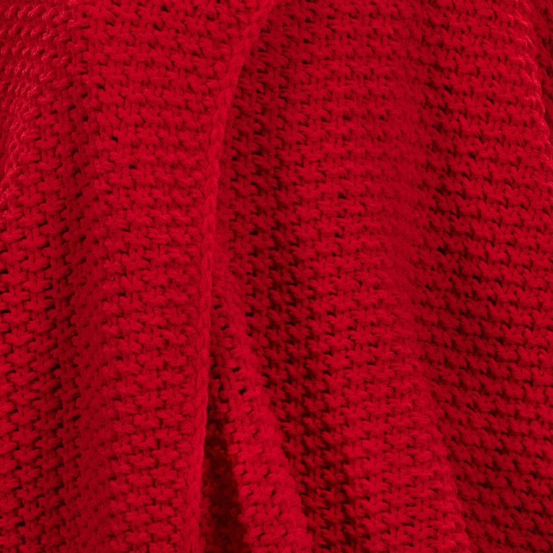 Solid Chenille Knit Throw Blanket Red - Threshold&#8482;, 6 of 7